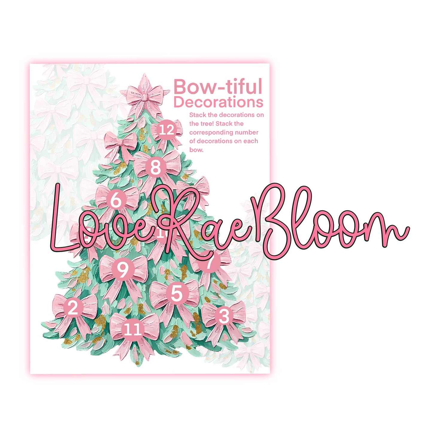 Bow-tiful Decorations - Math Digital Download