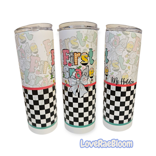 Checkered Grade Tumbler